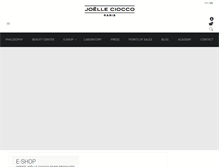 Tablet Screenshot of joelle-ciocco.com